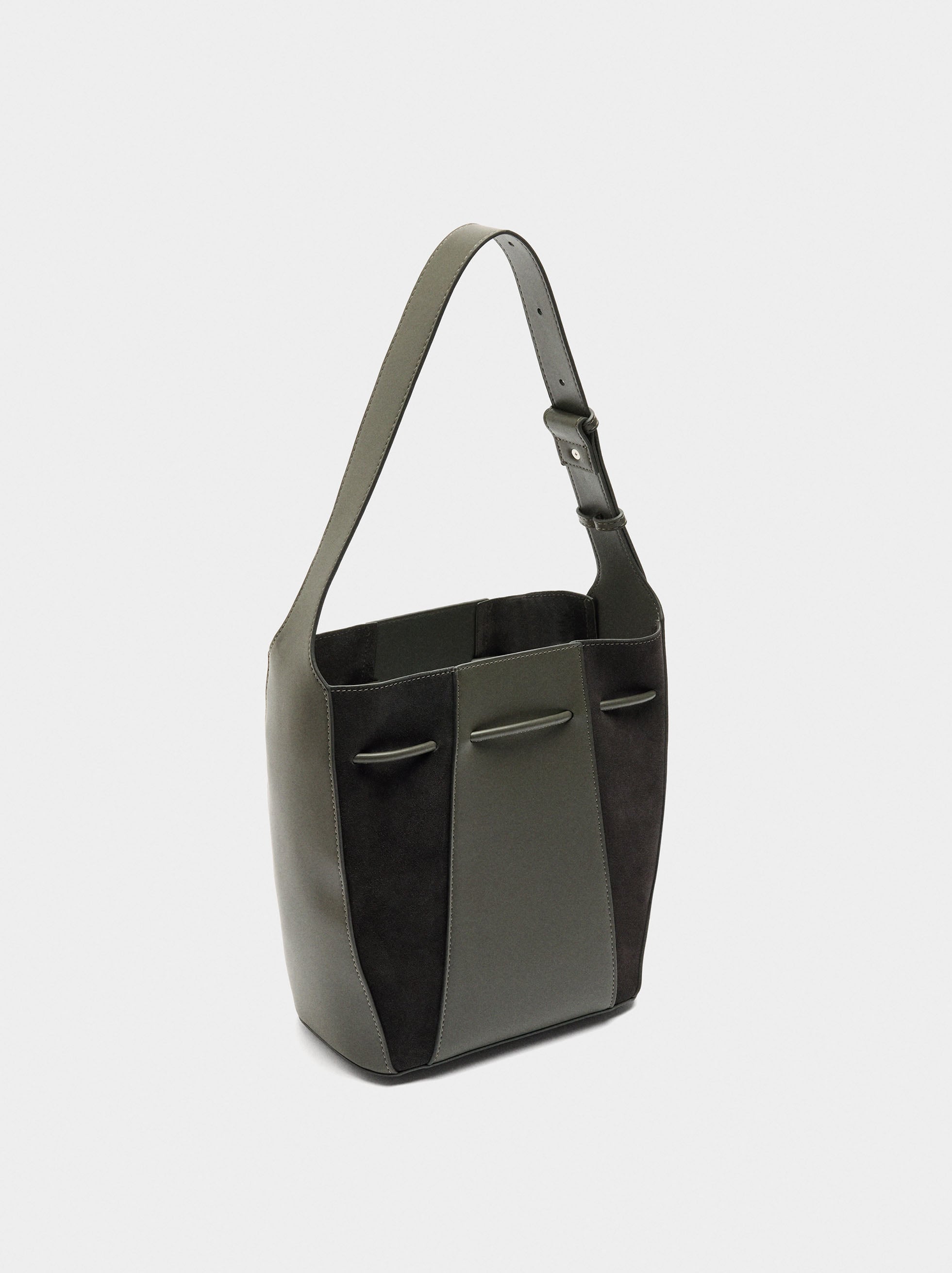 Bolso Bombonera Con Piel M