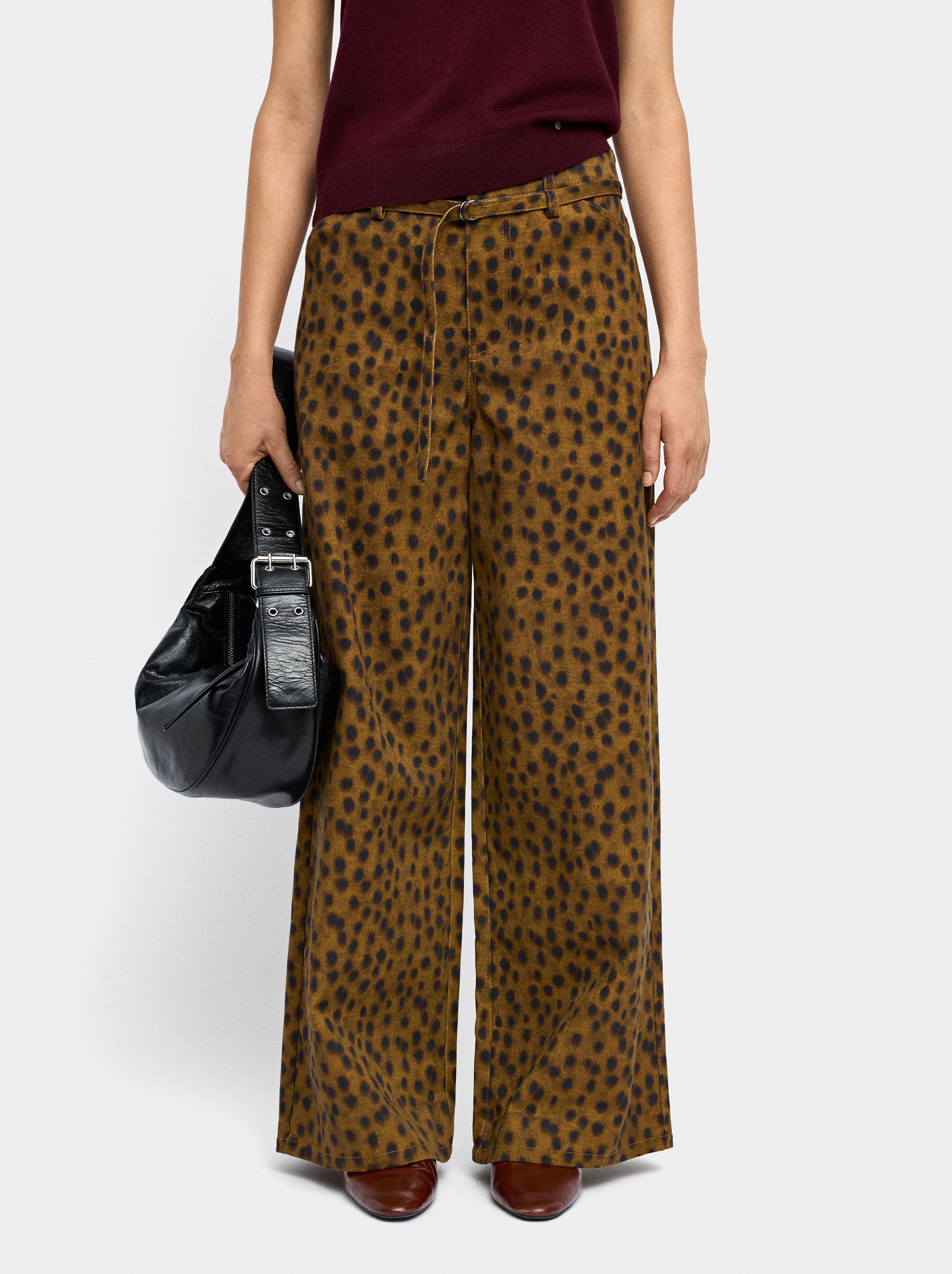 Pantalón Estampado Animal 100% Algodón