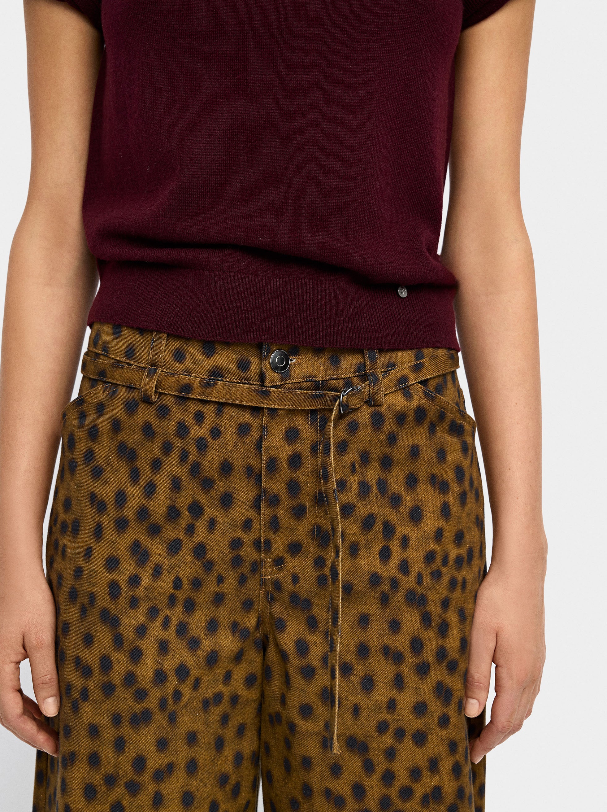 Pantalón Estampado Animal 100% Algodón