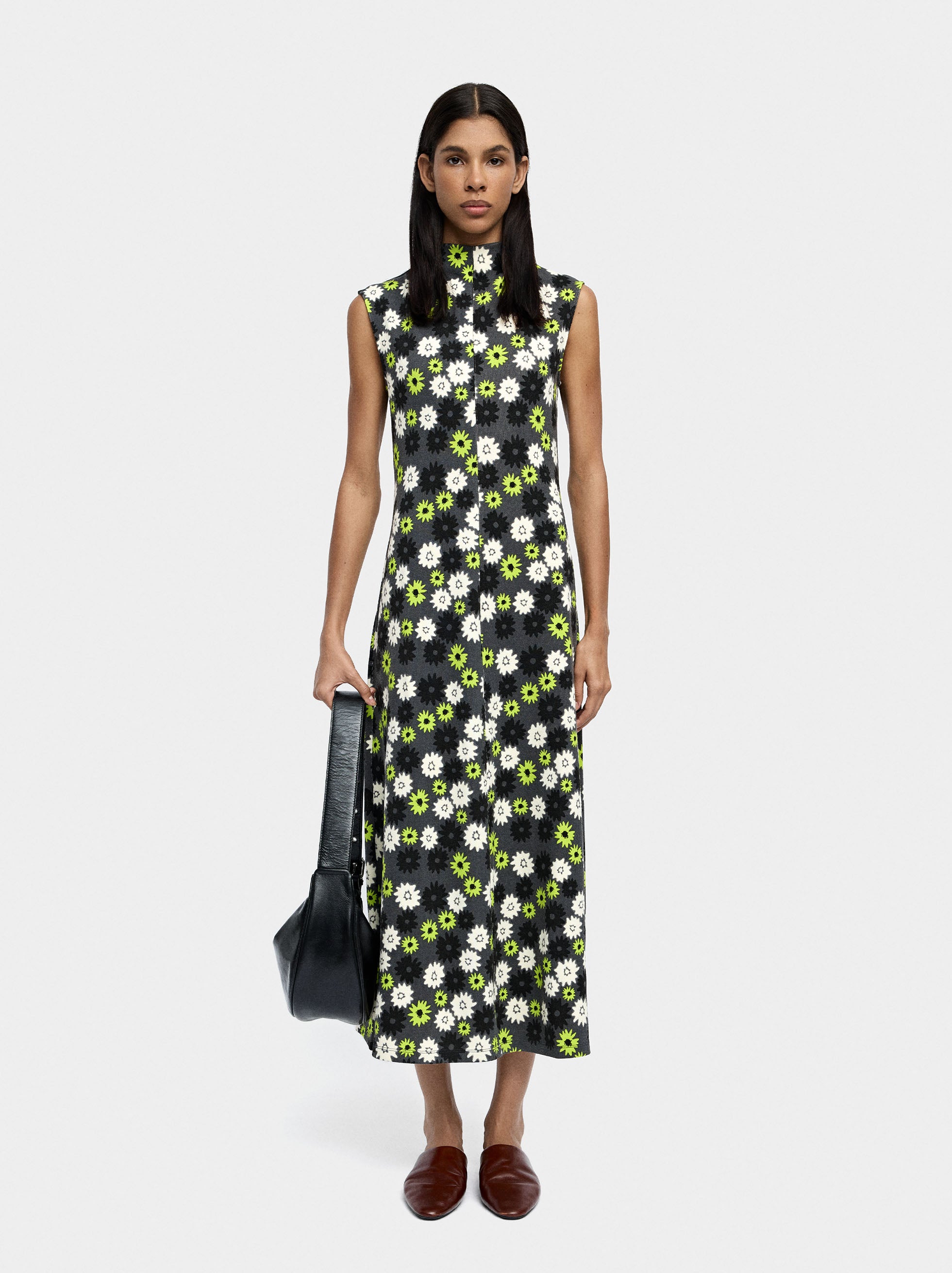 Vestido Largo Con Estampado Floral