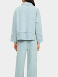 Camisa Denim Con Cremallera