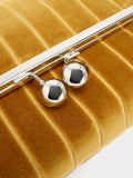 Bolso De Fiesta Canelado Con Solapa