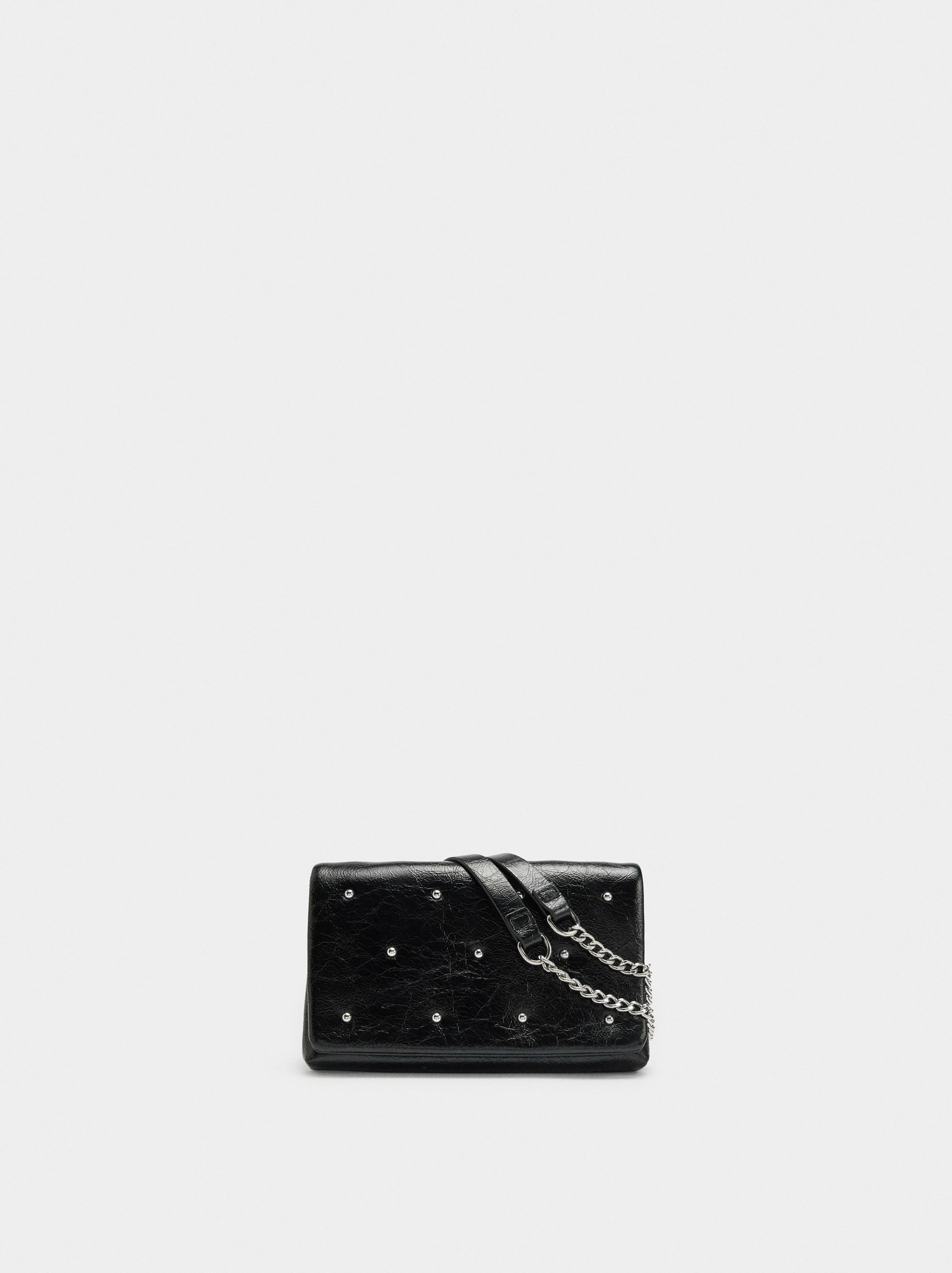 Bolso De Hombro Doble Con Tachuelas