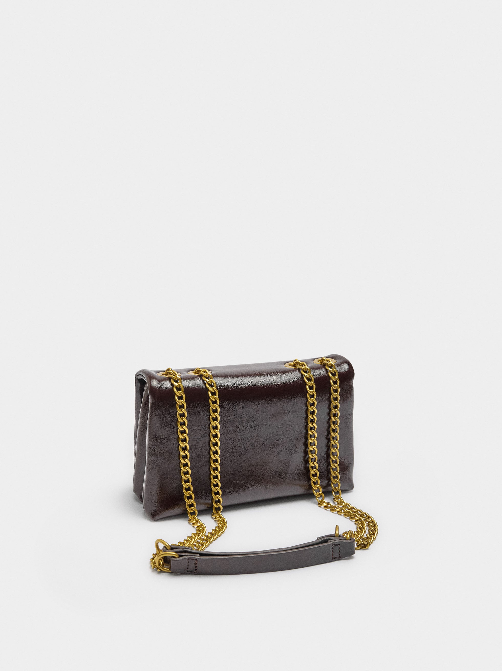 Bolso De Hombro Doble Con Tachuelas
