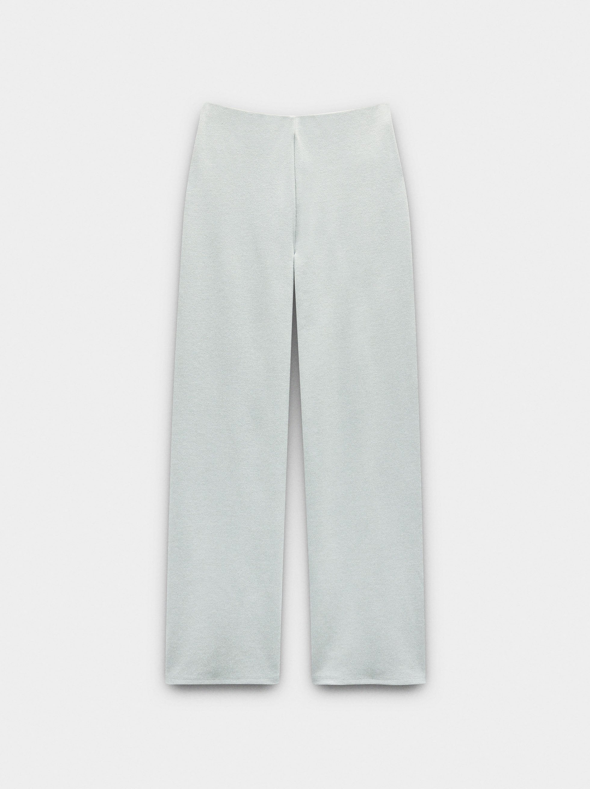 Pantalón Con Textura Cintura Elástica