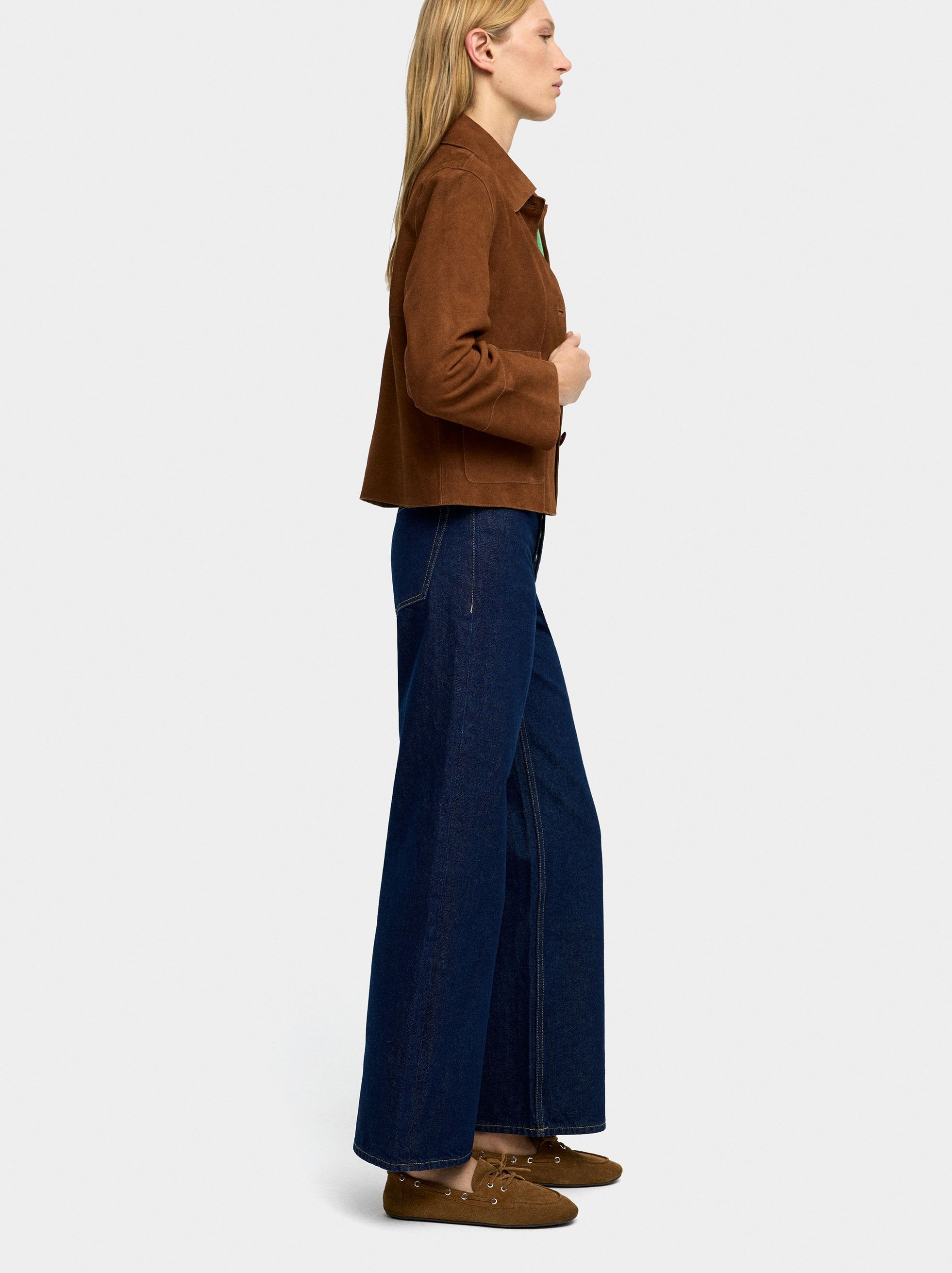 Pantalón Vaquero Recto De 100% Algodón