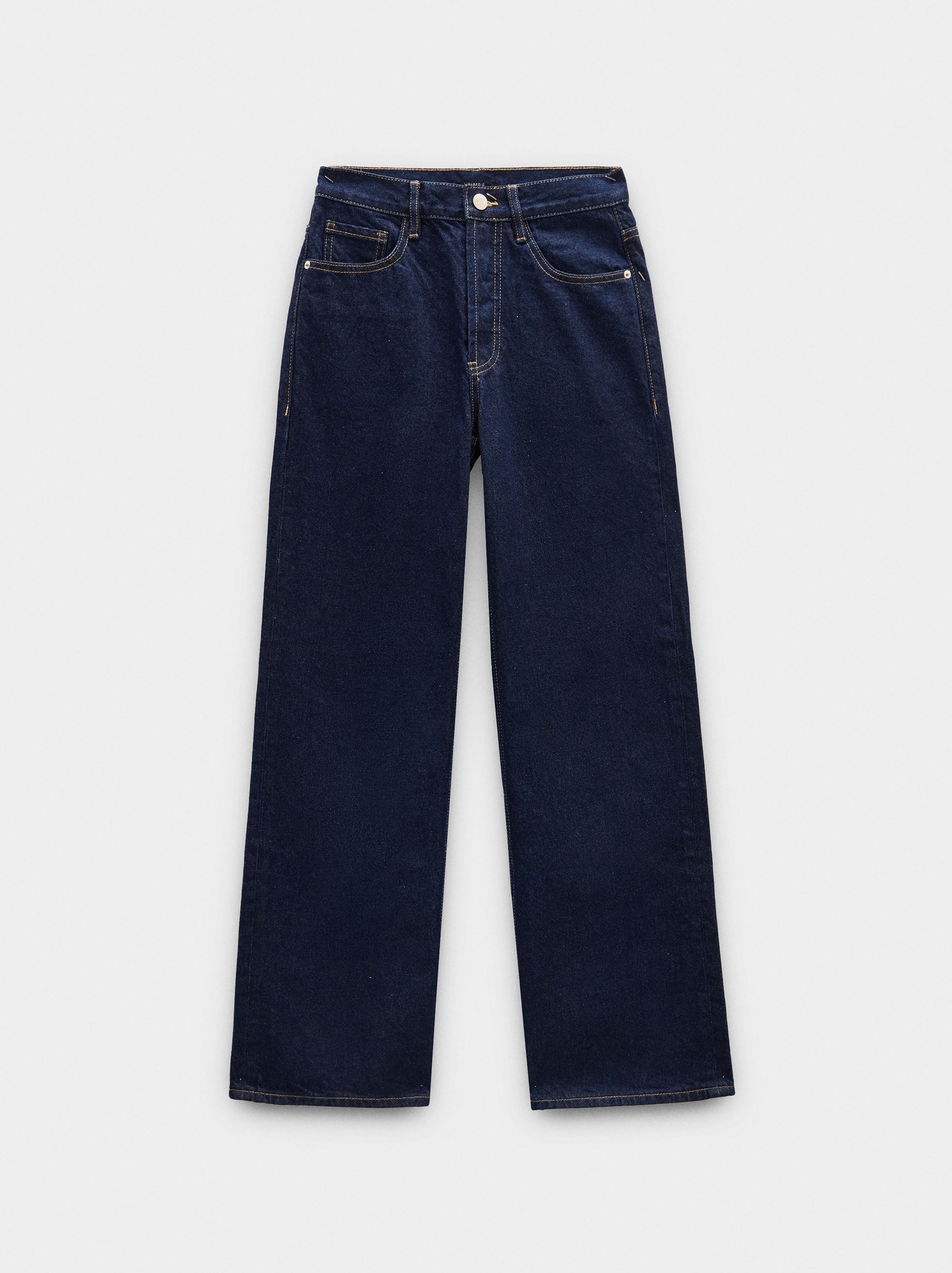 Pantalón Vaquero Recto De 100% Algodón