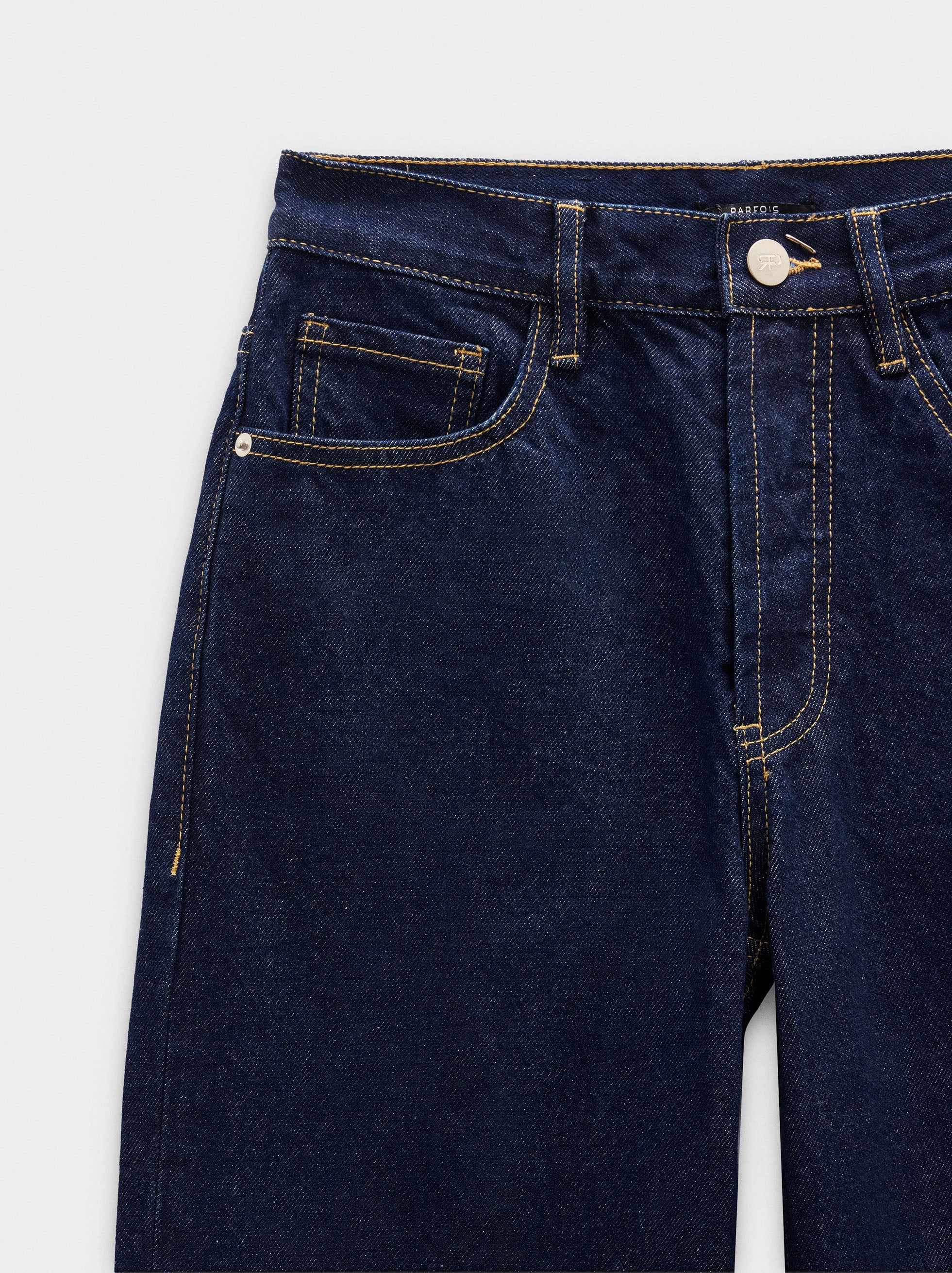 Pantalón Vaquero Recto De 100% Algodón