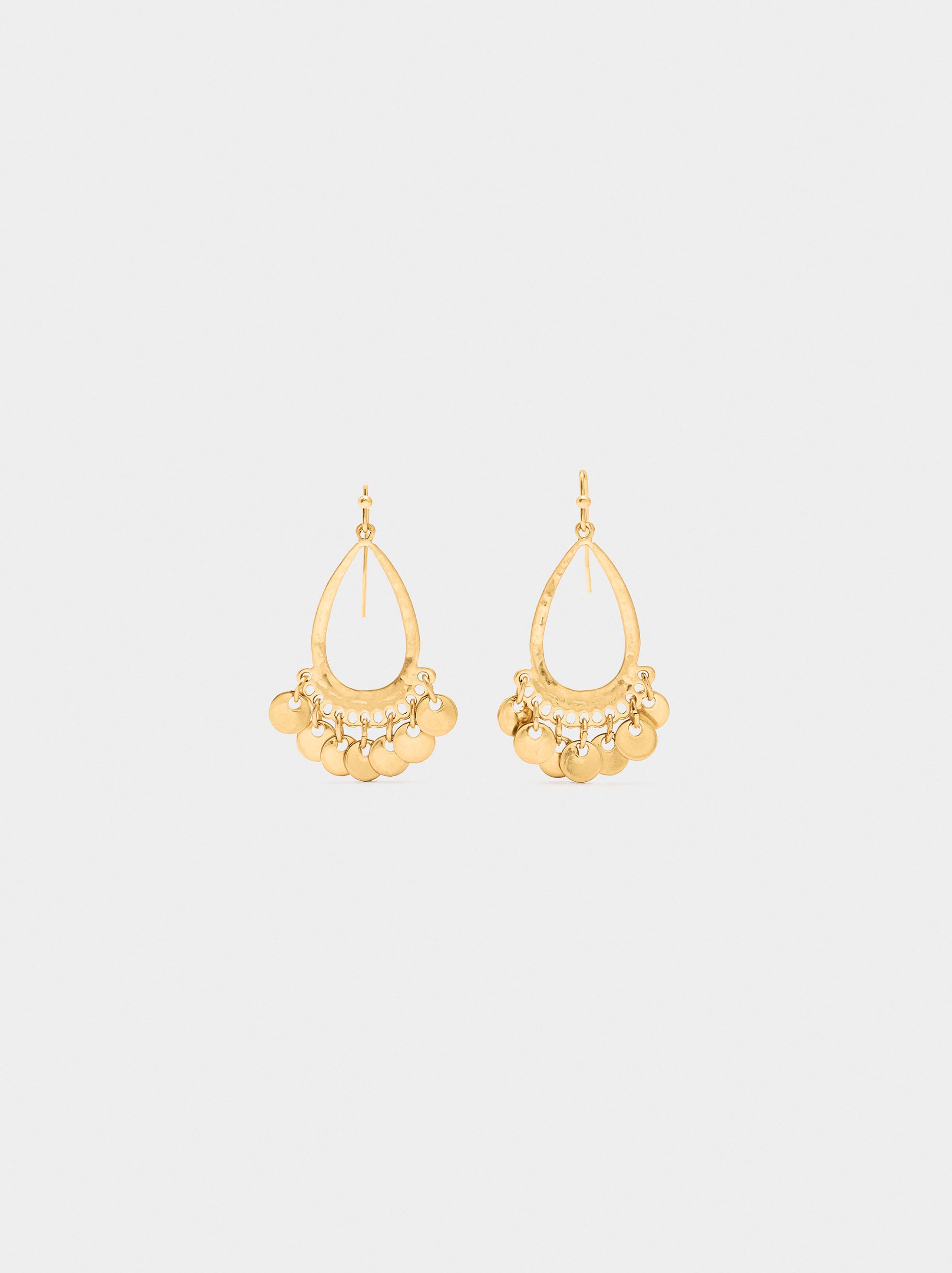 Pendientes Gota Con Medallas