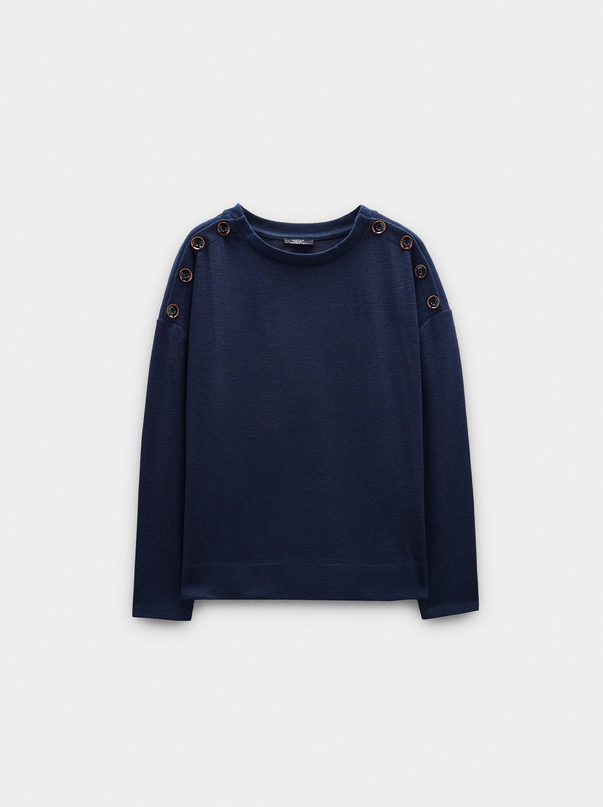 Jersey De Manga Larga Con Botones