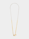 Set Bicolor De Collar + Pendientes + Anillo