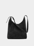 Bolso De Hombro De Piel Serraje