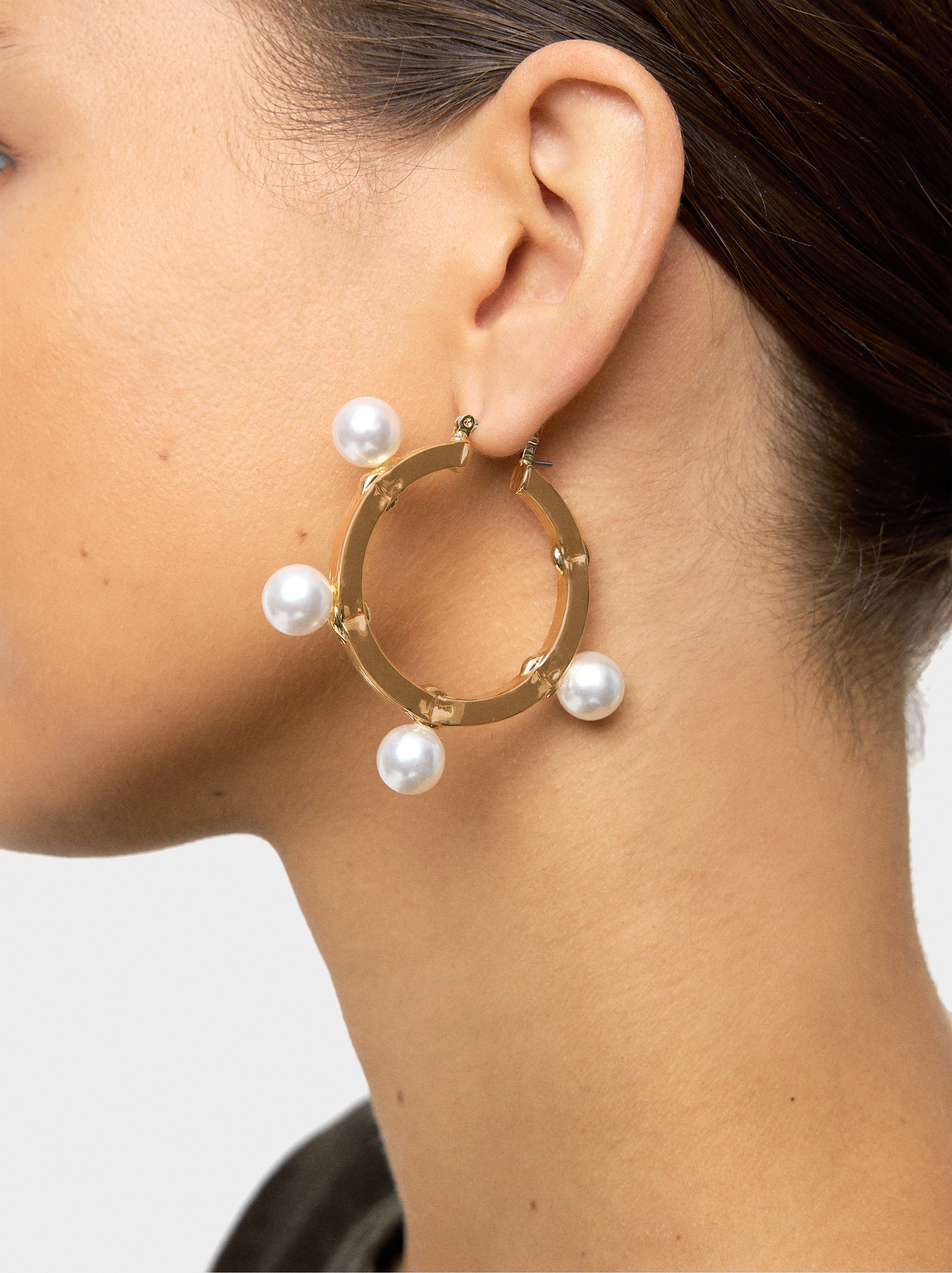Aros Con Perlas