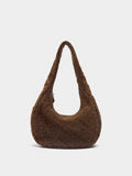 Bolso Hobo De Piel Trenzada