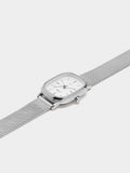 Reloj De Malla Metálica De Acero Inoxidable