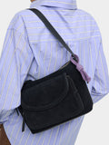 Bolso De Hombro Con Piel