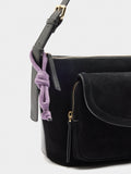 Bolso De Hombro Con Piel