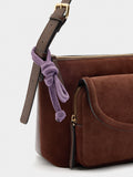 Bolso De Hombro Con Piel
