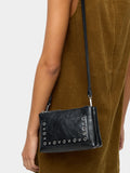 Bolso Bandolera Efecto Craquelado Con Tachuelas