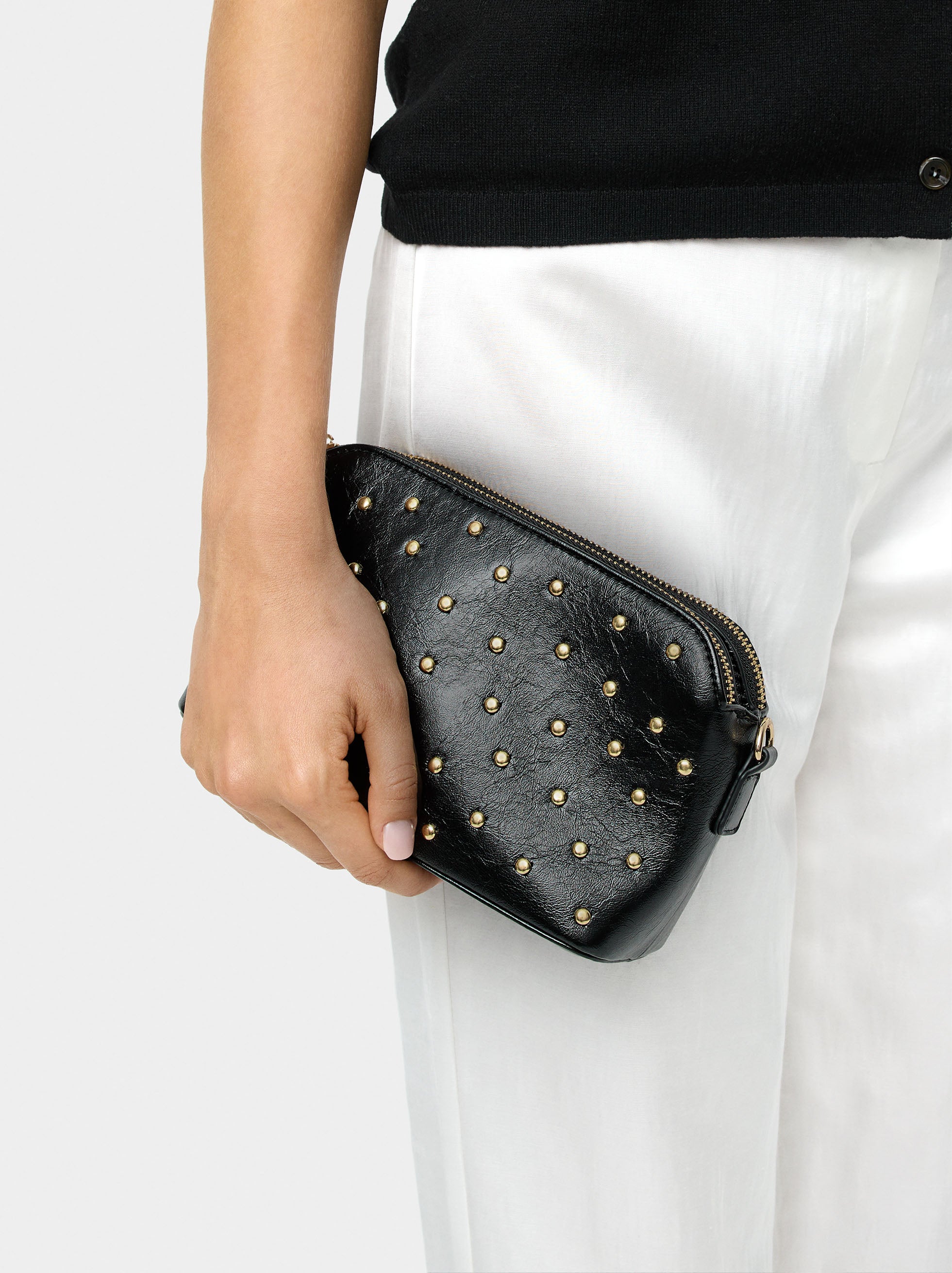 Bolso Bandolera Con Tachuelas