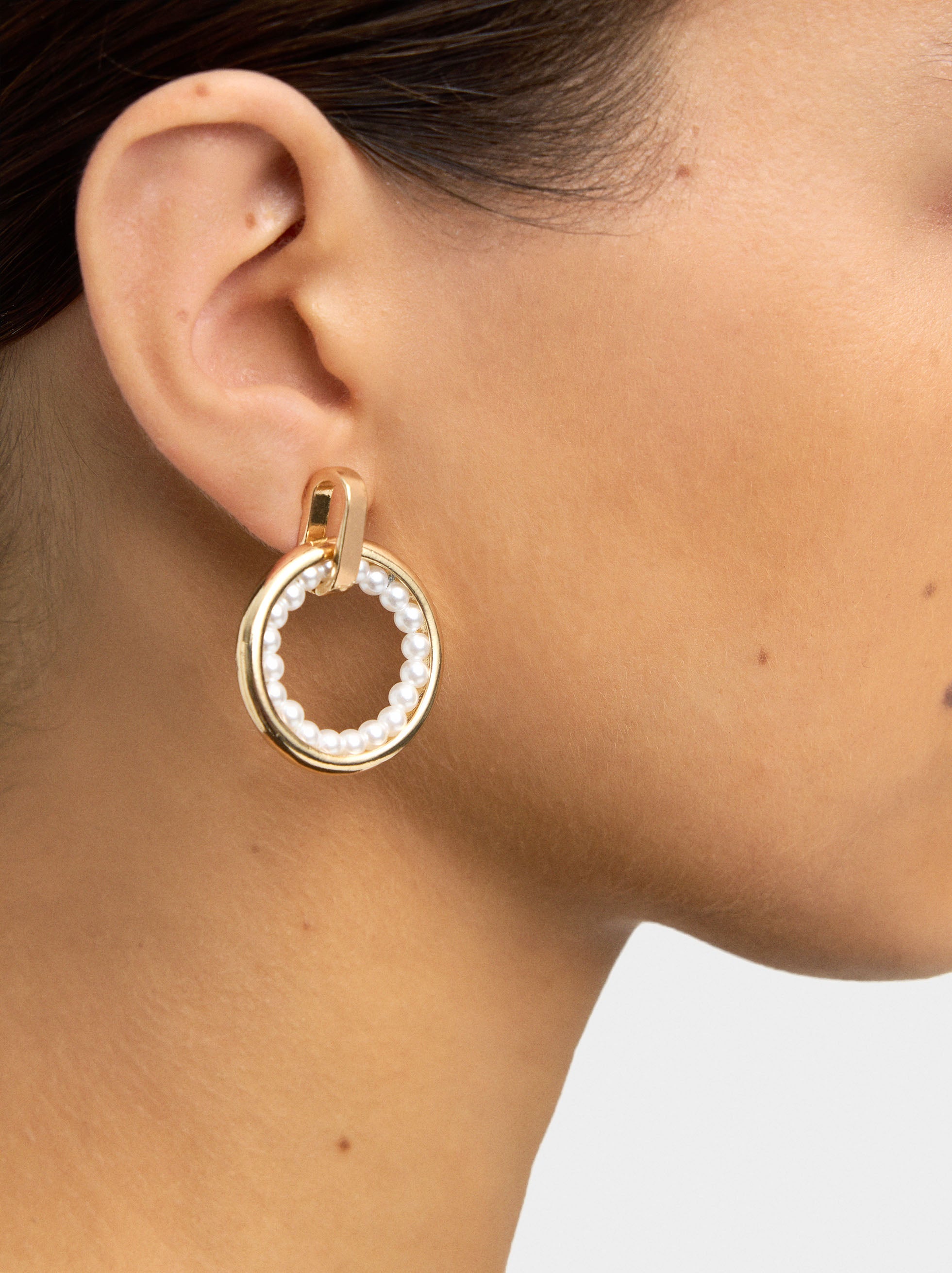 Aros Con Perlas