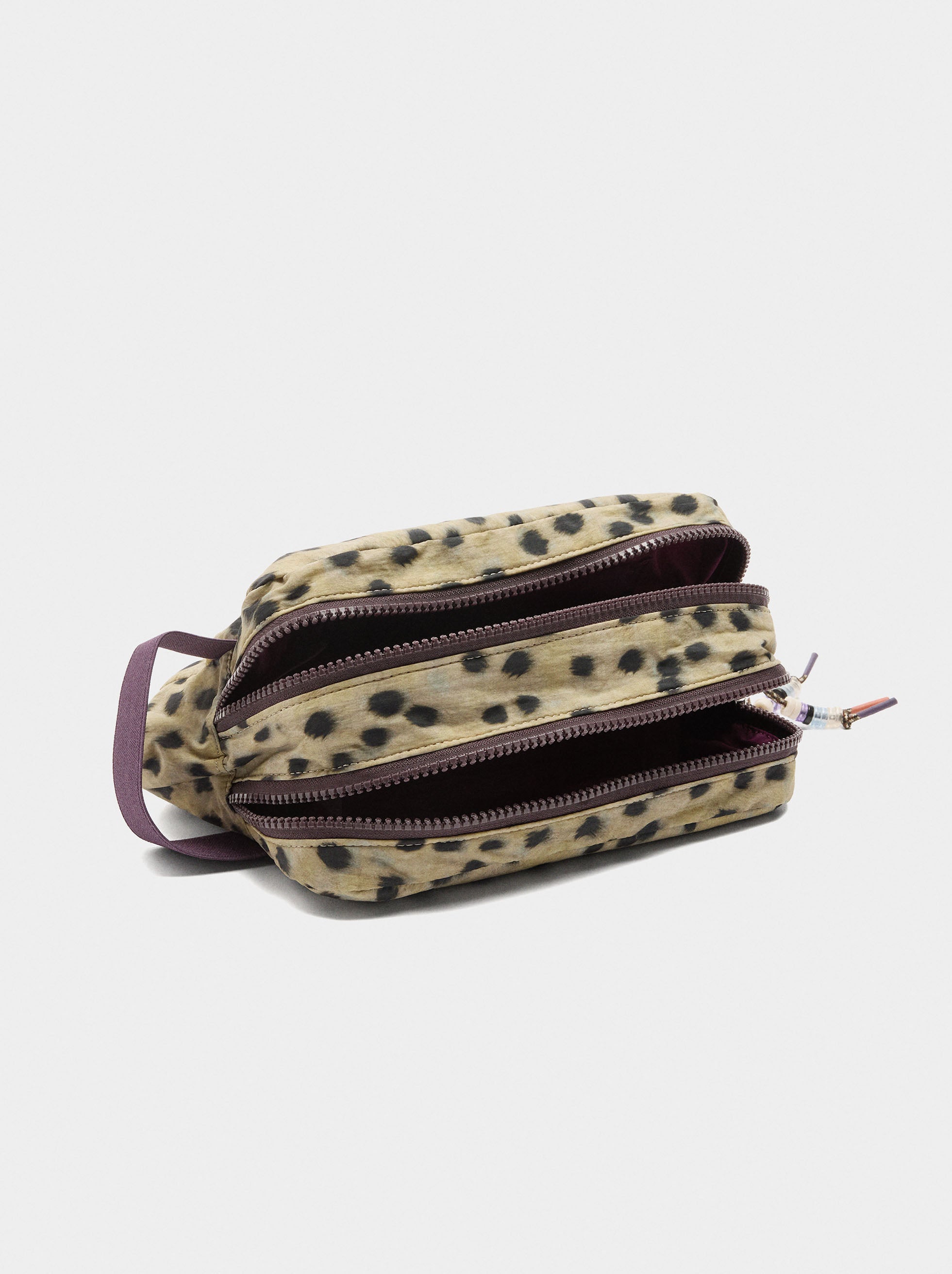 Neceser De Nylon Estampado Animal