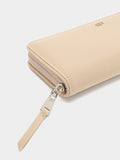 Cartera De Textura Suave Con Cierre De Cremallera L