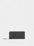 Cartera De Textura Suave Con Cierre De Cremallera L