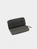 Cartera De Textura Suave Con Cierre De Cremallera L