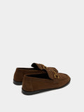 Mocasines De Piel Con Hebilla