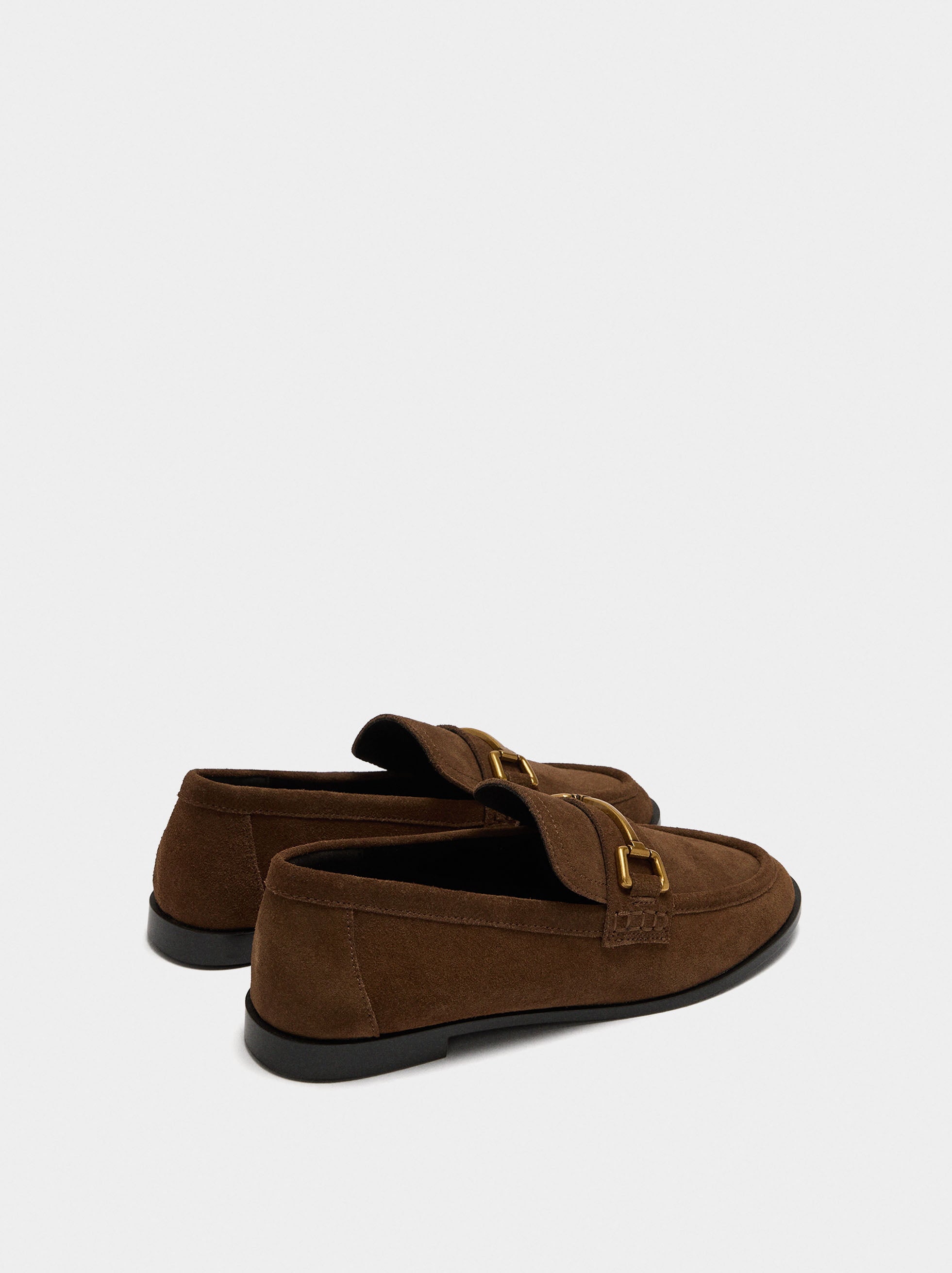 Mocasines De Piel Con Hebilla