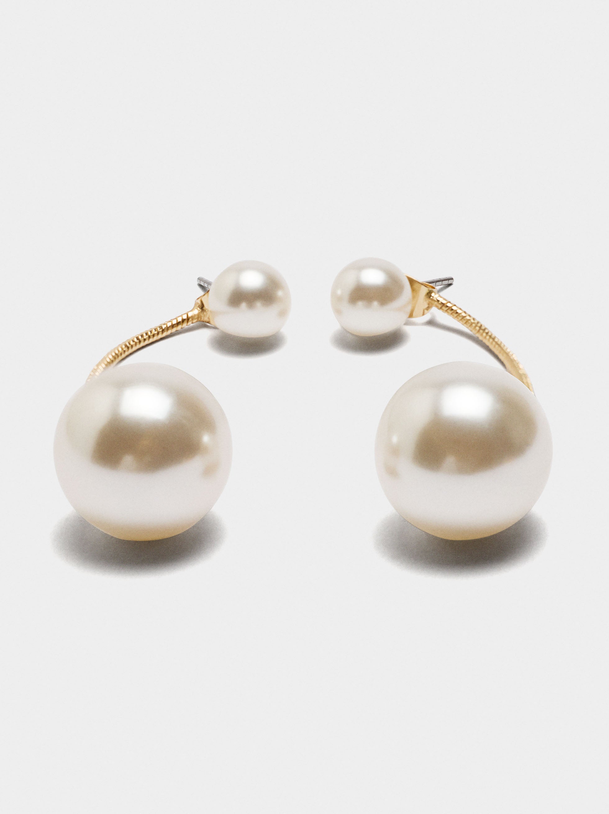 Pendientes Largos De Perlas