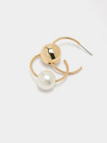 Set De Aros Con Esferas Y Perlas