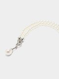 Collar De Perlas Dos Vueltas Con Colgante