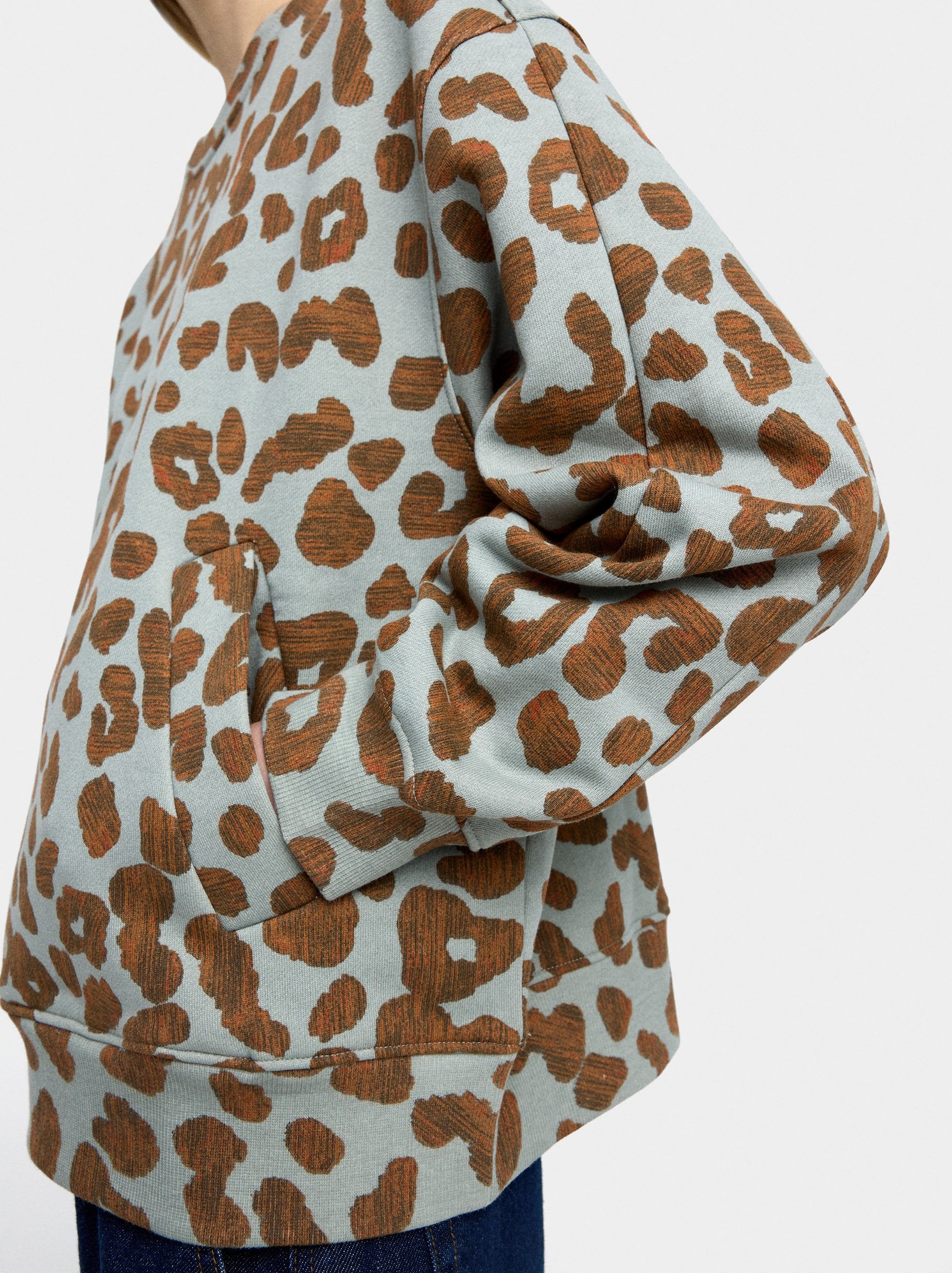 Sudadera Con Estampado Animal