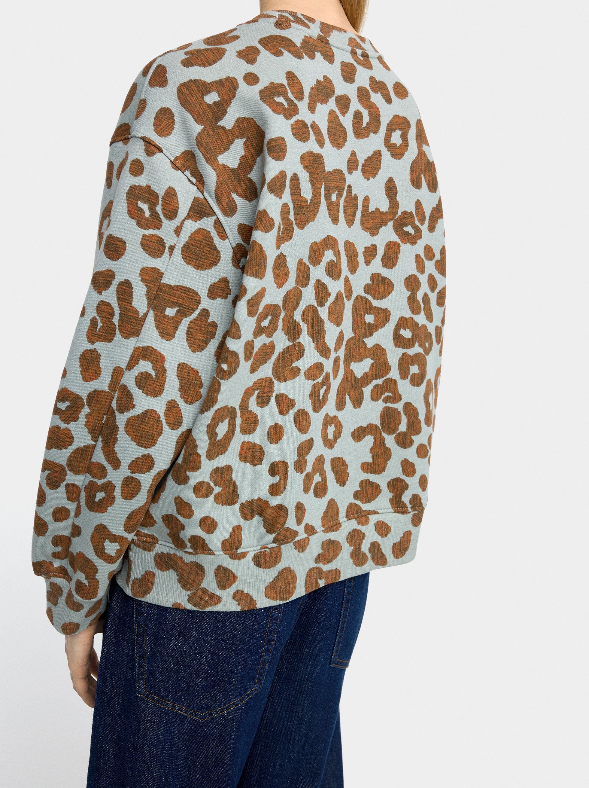 Sudadera Con Estampado Animal
