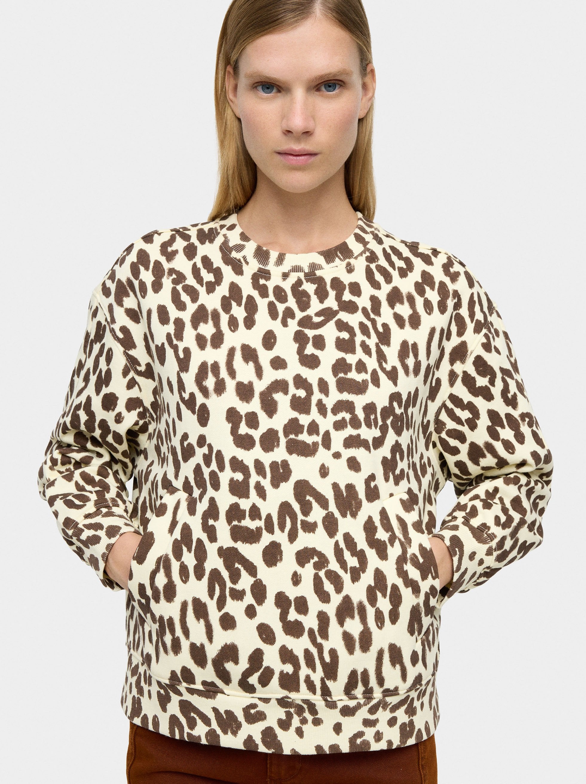 Sudadera Con Estampado Animal