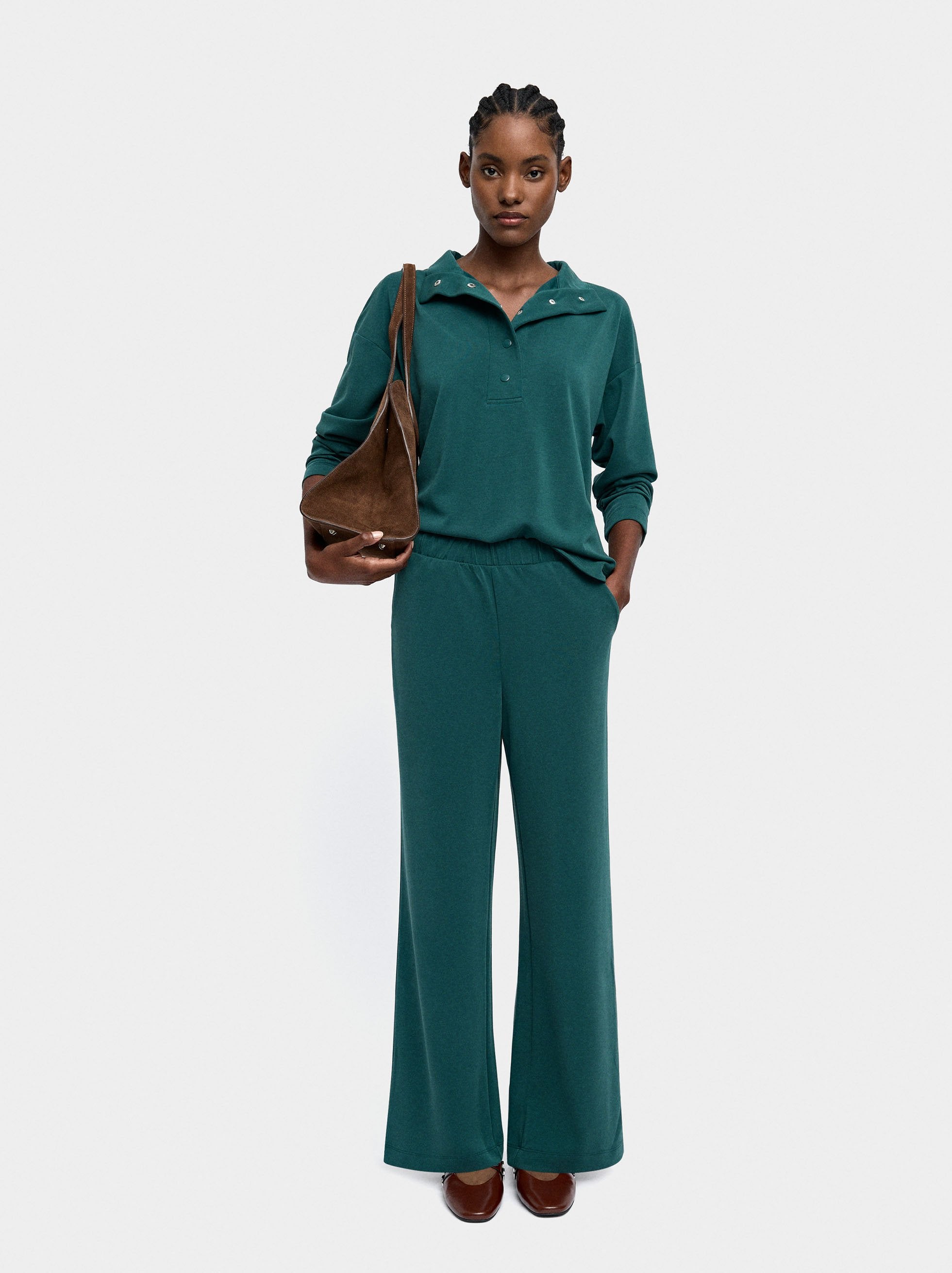 Pantalón Con Cintura Elástica Tacto Suave