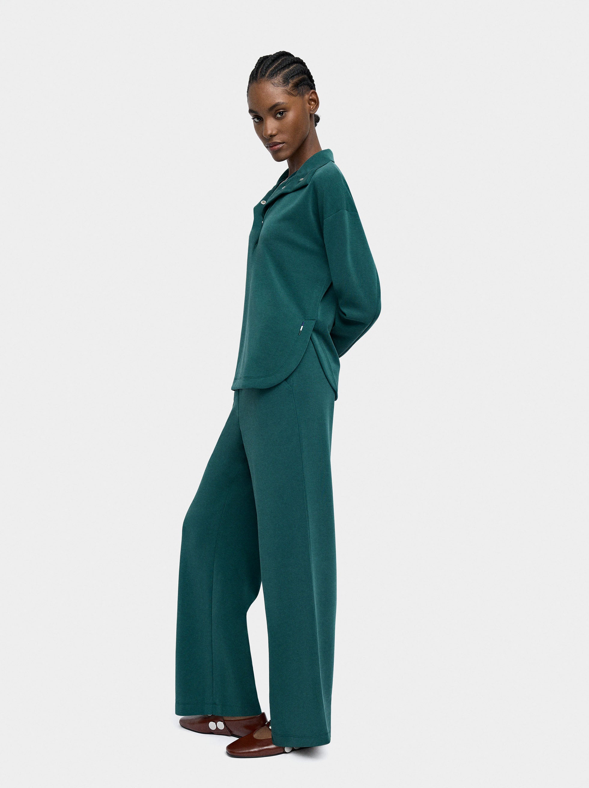 Pantalón Con Cintura Elástica Tacto Suave