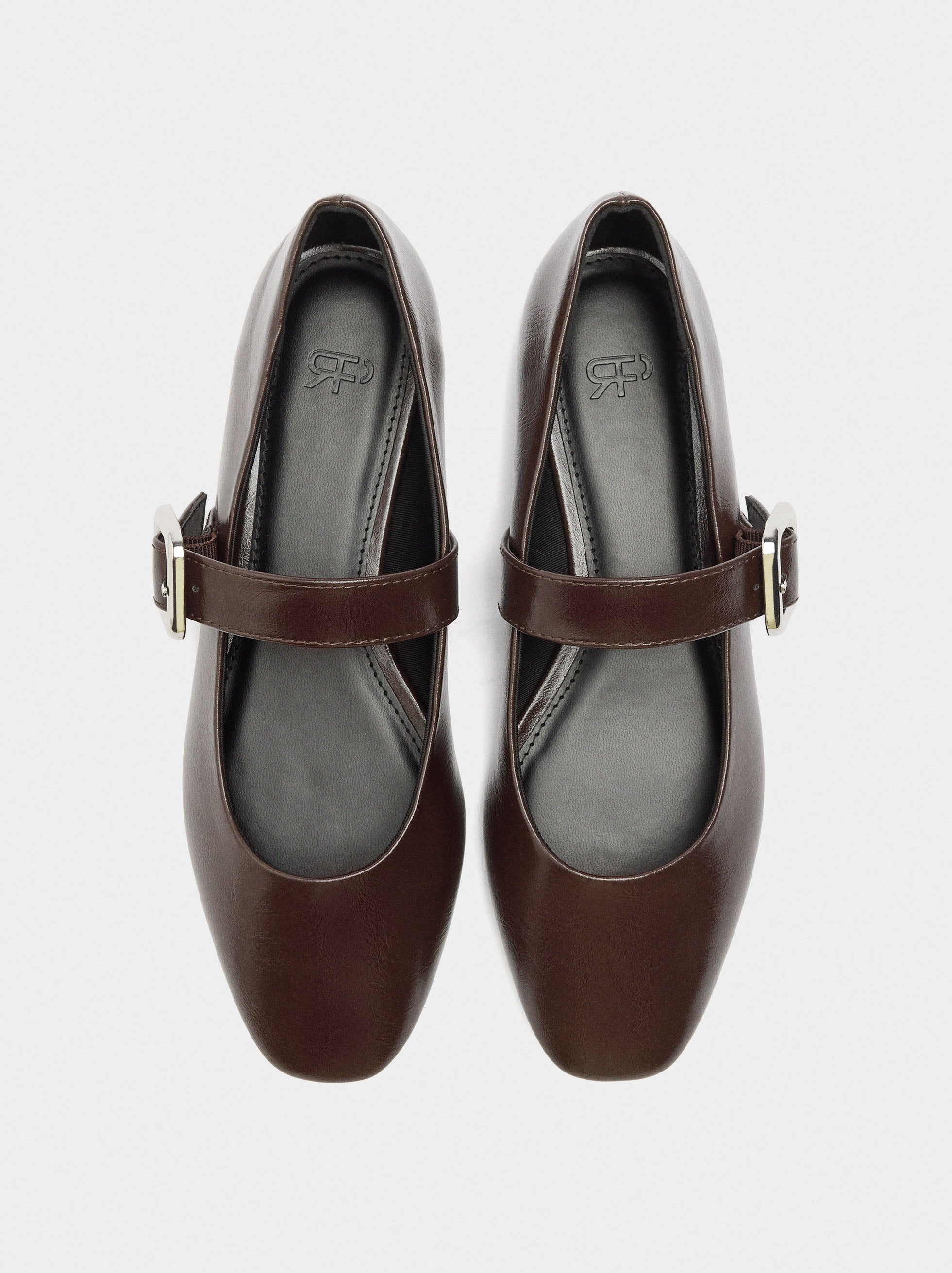 Bailarinas Con Tira Y Hebilla Cuadrada