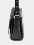 Bolso Bandolera Con Piel