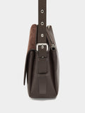 Bolso Bandolera Con Piel