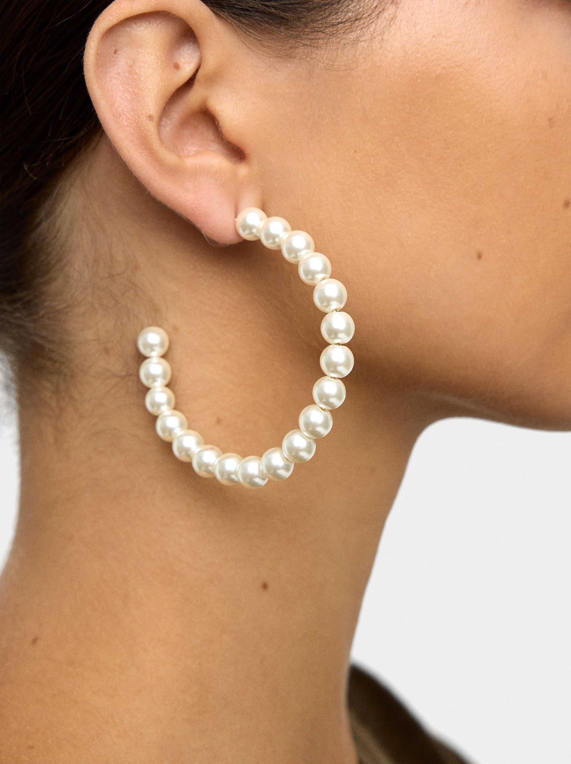 Aros Abiertos Con Perlas