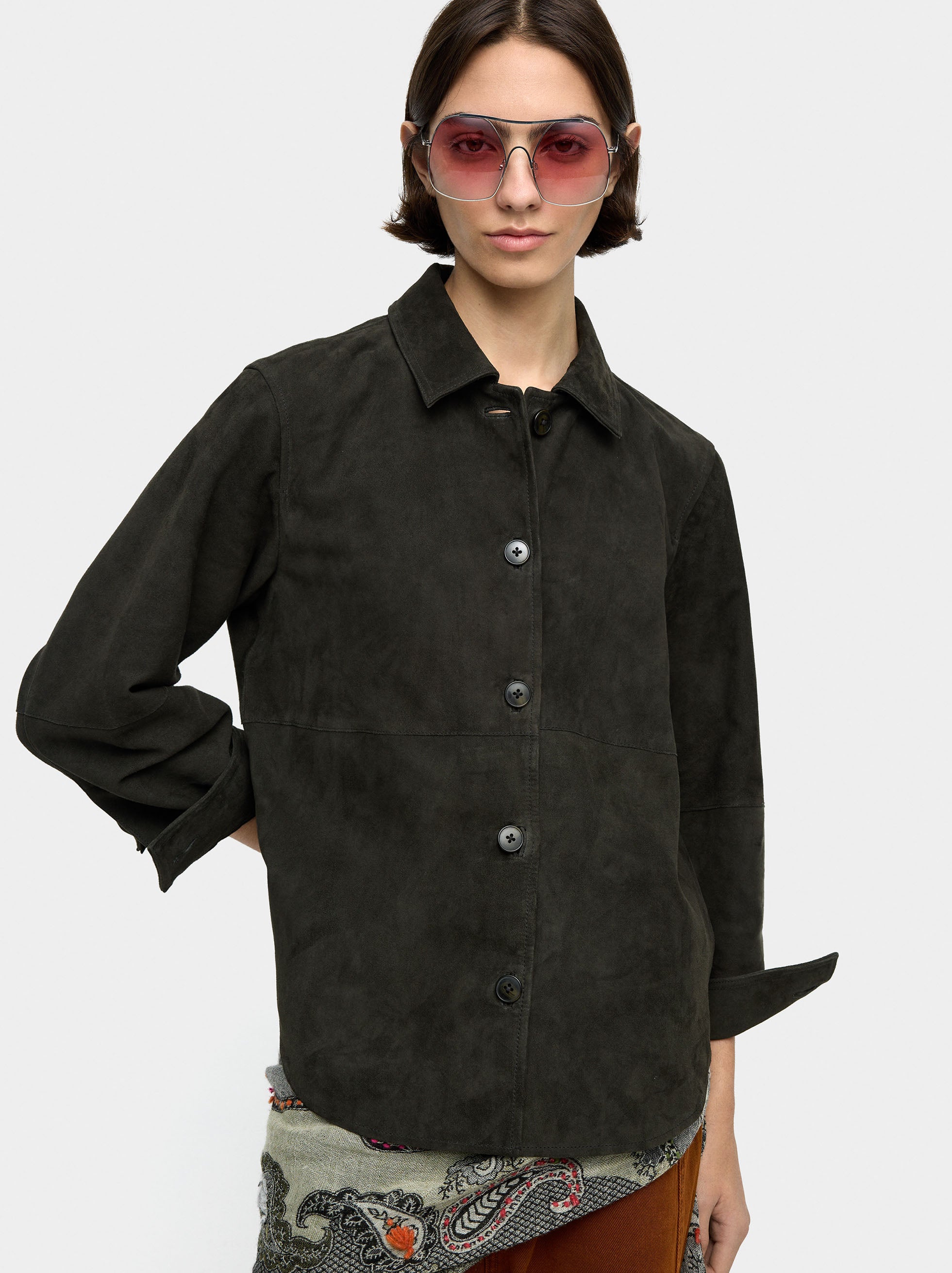 Sobrecamisa De Piel Ante