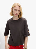 Camiseta Con Botones 100% Algodón