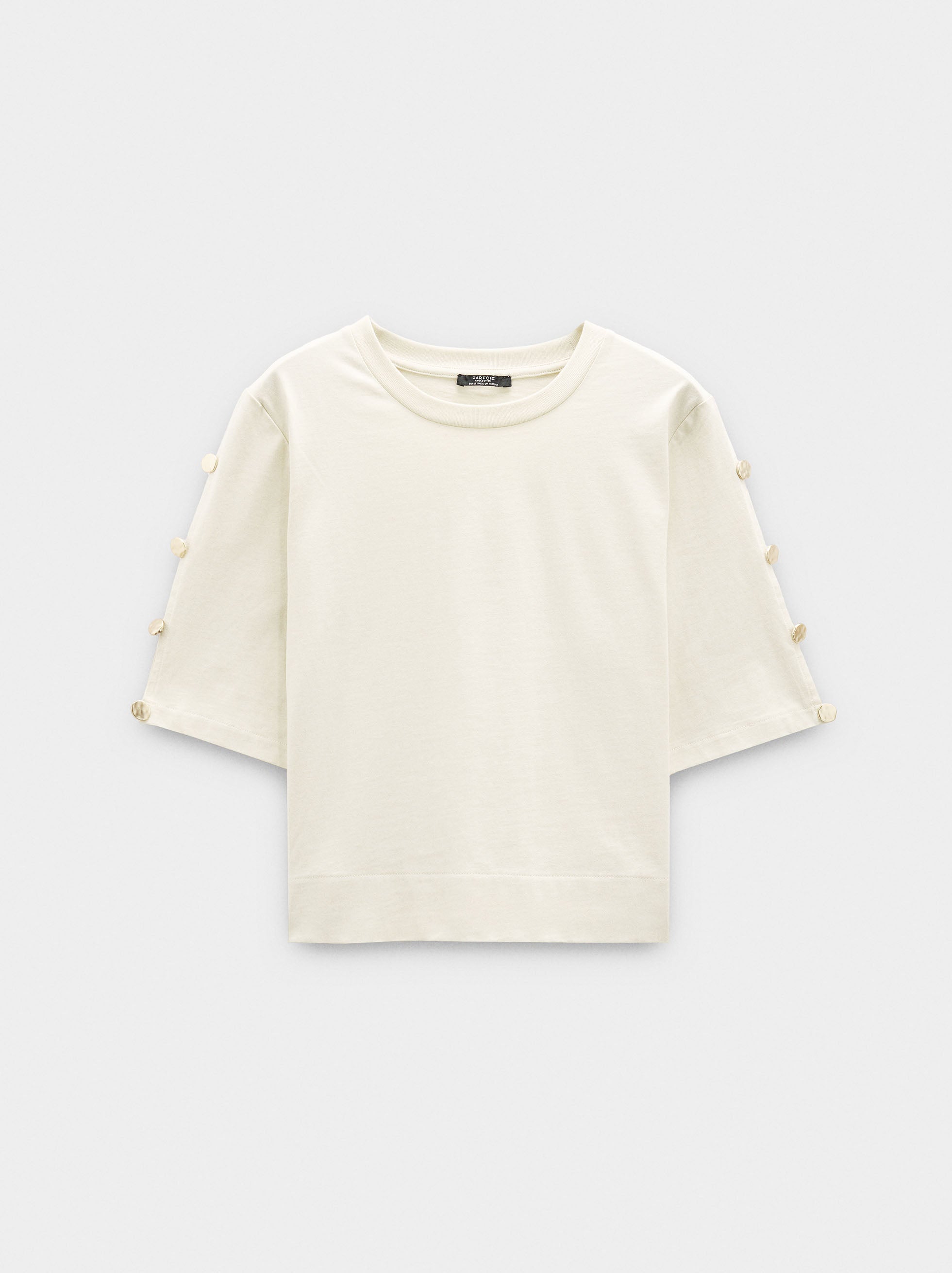 Camiseta Con Botones 100% Algodón