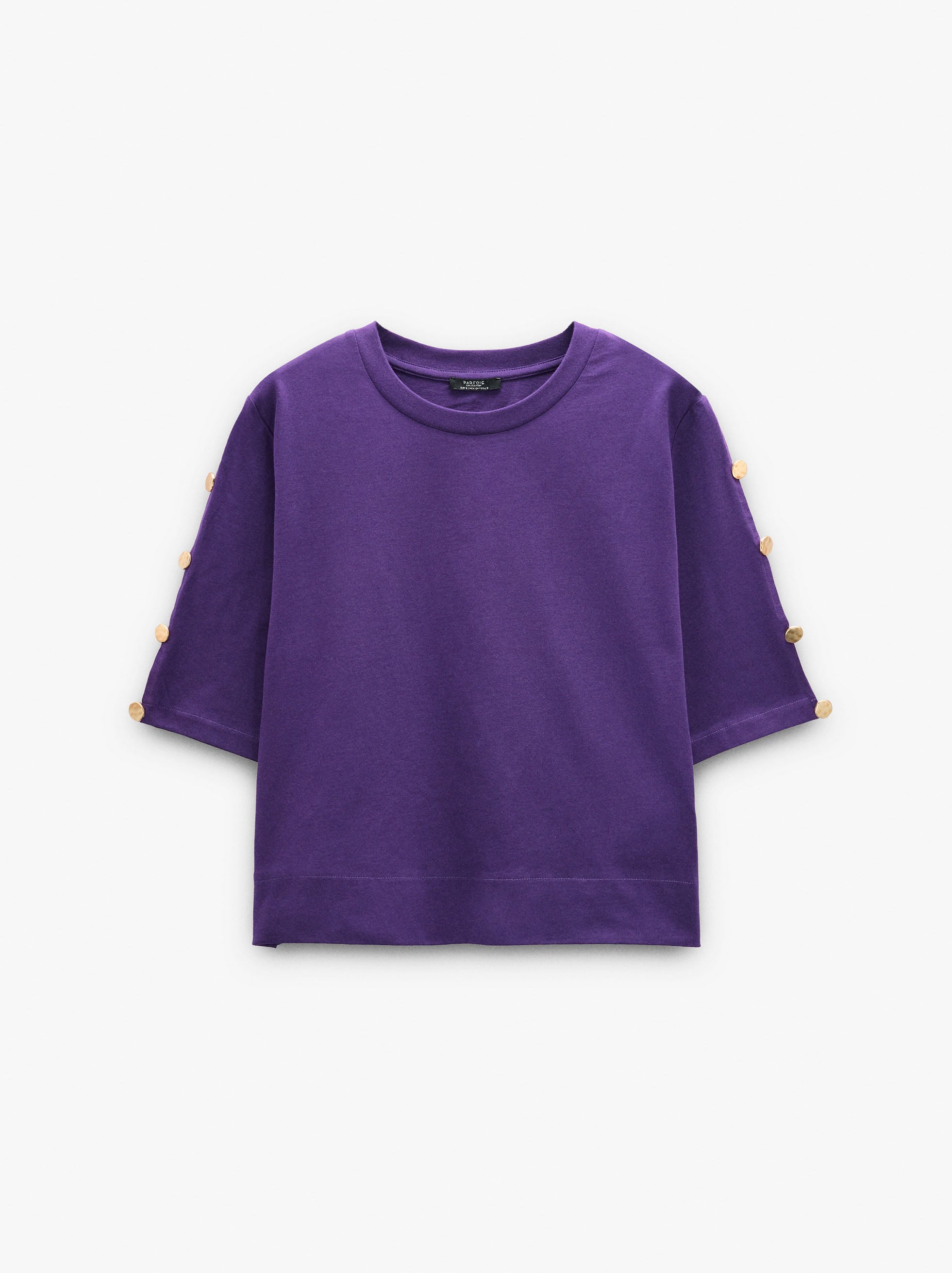 Camiseta Con Botones 100% Algodón