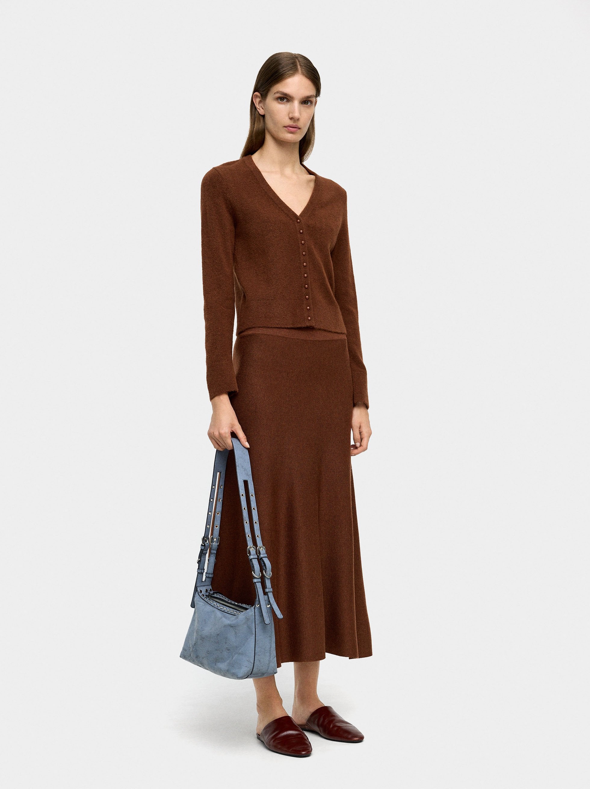 Cárdigan De Punto Escote En V