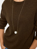 Collar Largo Con Perla