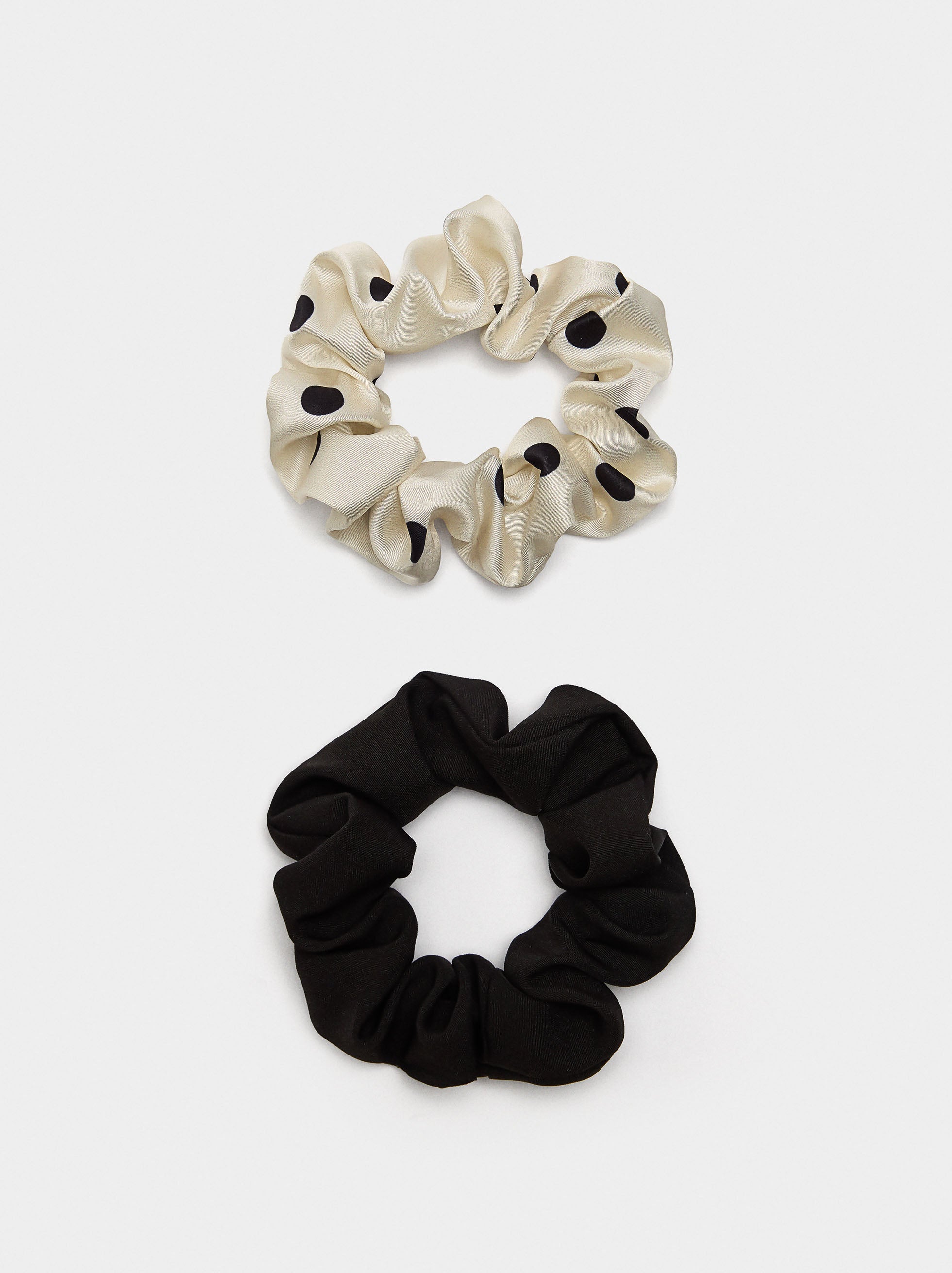 Set De Elásticos Xouxou Con Lunares